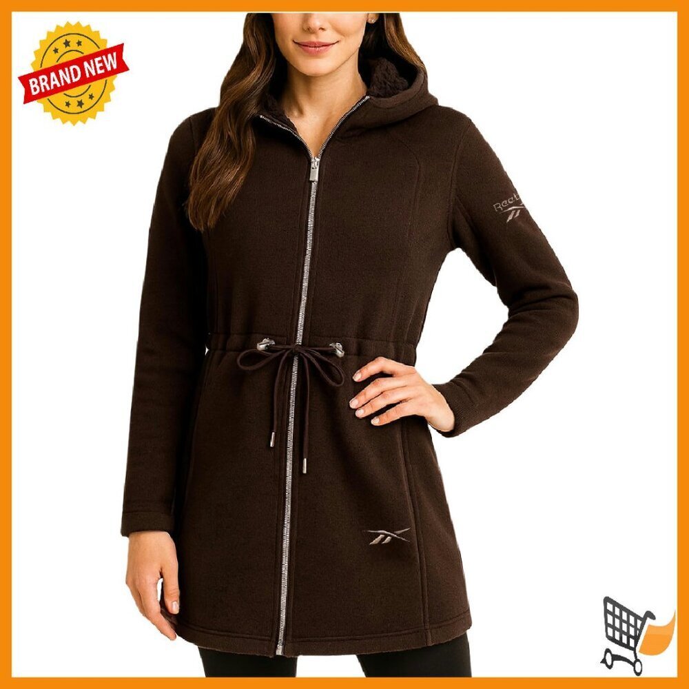Lightweight Sherpa-Lined Fleece Jacket with Hood & Pockets